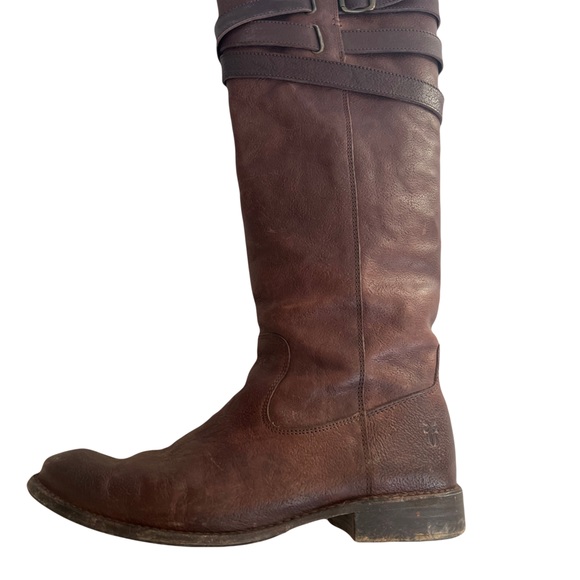 Frye Shirley Strappy Dark Brown - Picture 9 of 11